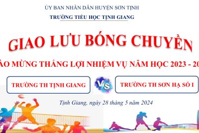 GIAO LƯU BÓNG CHUYỀN NAM VỚI TRƯỜNG TH SƠN HẠ SỐ I