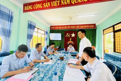 HỘI ĐỒNG NHÂN DÂN HUYỆN SƠN TỊNH GIÁM SÁT VIỆC TỔ CHỨC THỰC HIỆN ĐỀ ÁN XÂY DỰNG TRƯỜNG ĐẠT CHUẨN QUỐC GIA GIAI ĐOẠN 2021 – 2025